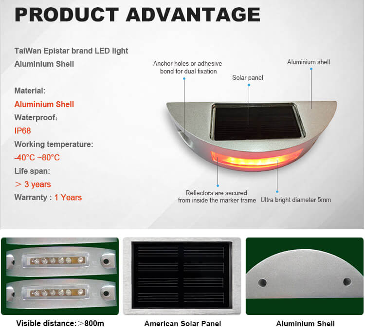 solar panel road stud