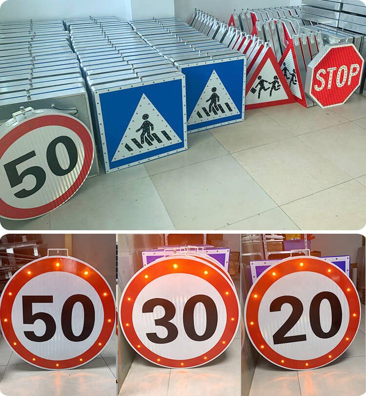 Solar Powered Speed Limit Signs