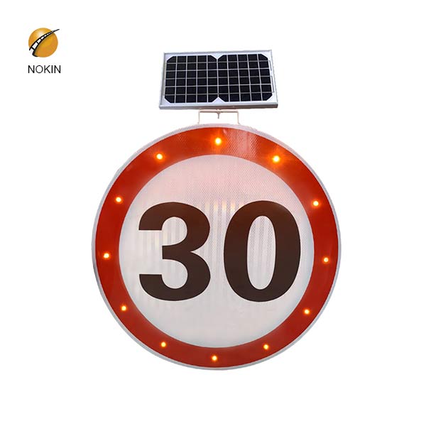 Solar Powered Speed Limit Signs